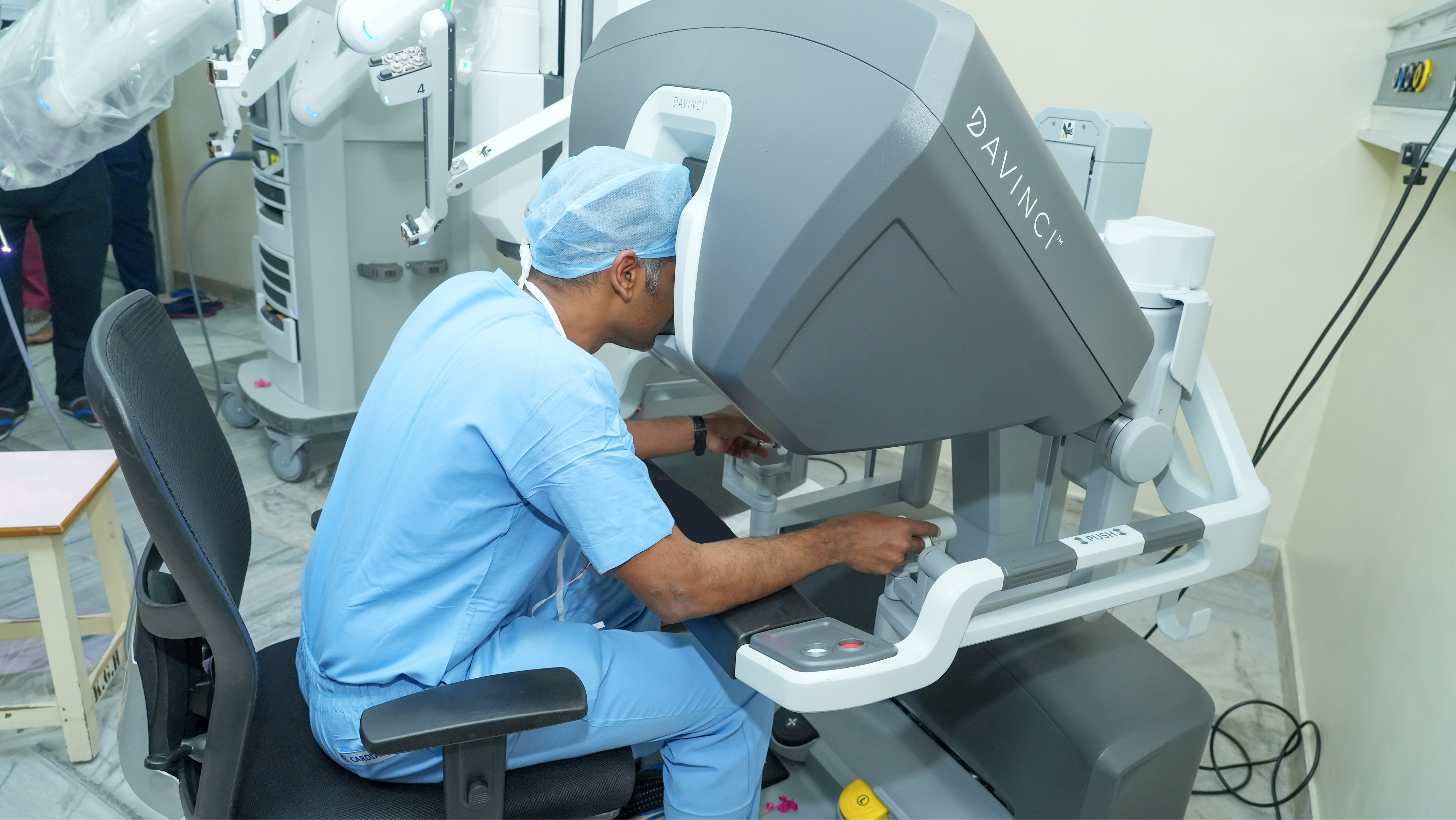 Da Vinci robotic cardiac surgery at KG Hospital Coimbatore